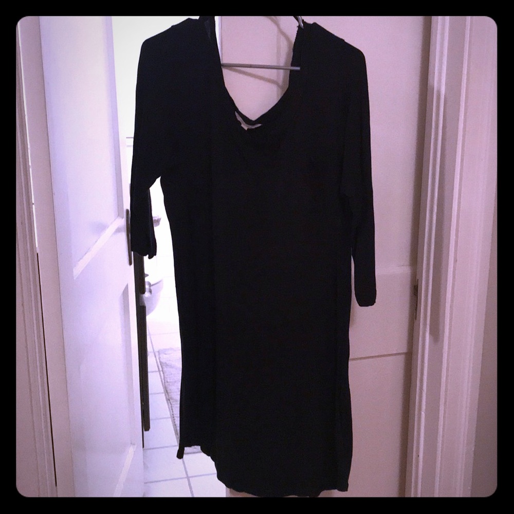 Scoop neck T-shirt dress